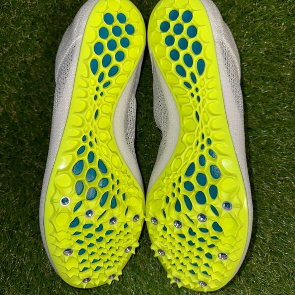 Nike Zoom Superfly Elite 2 Flyknit White Green Spikes FZ9662-100 Men’s NEW - Picture 6 of 9